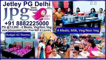 Jetley PG Near LSR, Gargi, Kamala Nehru College, Students & Working Girls, Delhi - Hostel